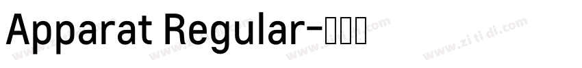 Apparat Regular字体转换